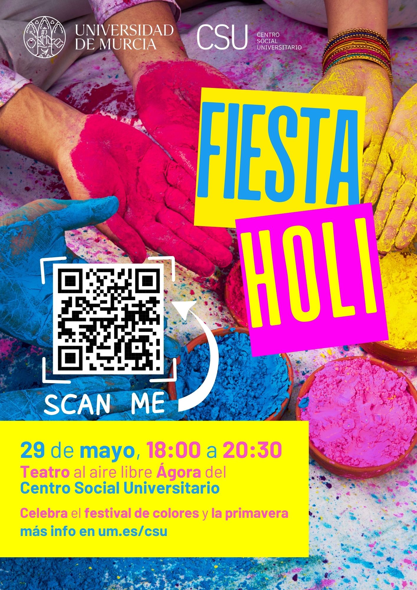 Fiesta HOLI en la UMU India CSU